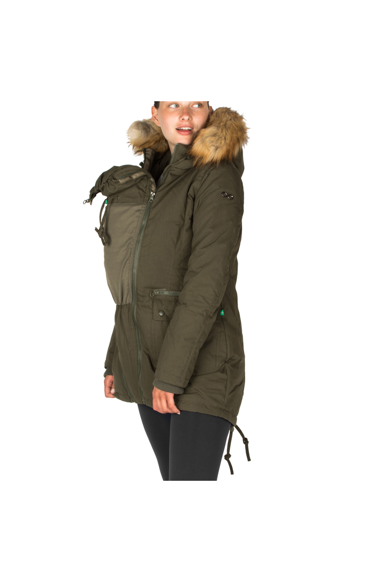 Modern Eternity Maternity Modern Eternity Women's Sara 3 in 1 Down Maternity Parka Waterproof, Alternate, color, Khaki Green