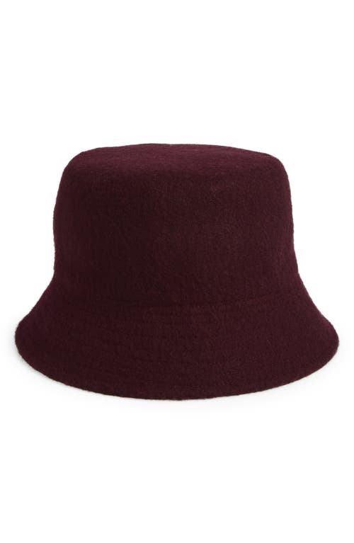 Nordstrom Wool Bucket Hat In Burgundy
