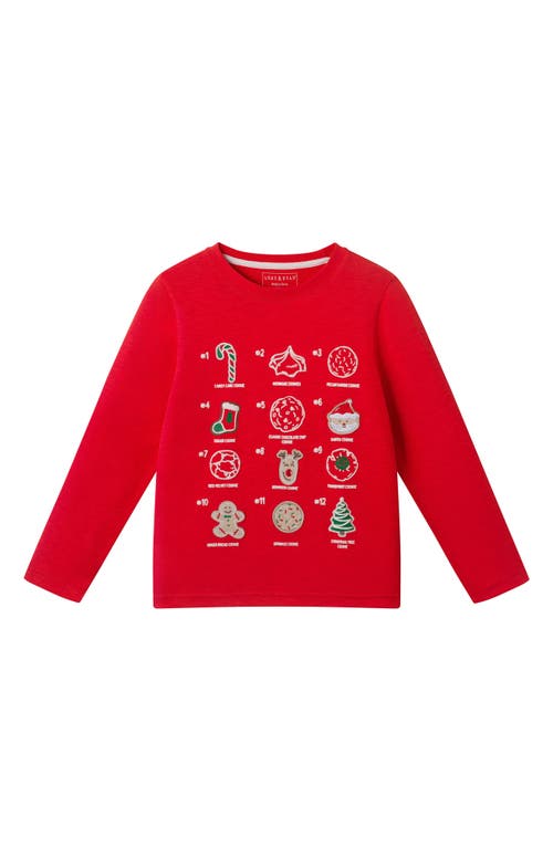 Andy & Evan Kids' Holiday Long Sleeve T-shirt In Red