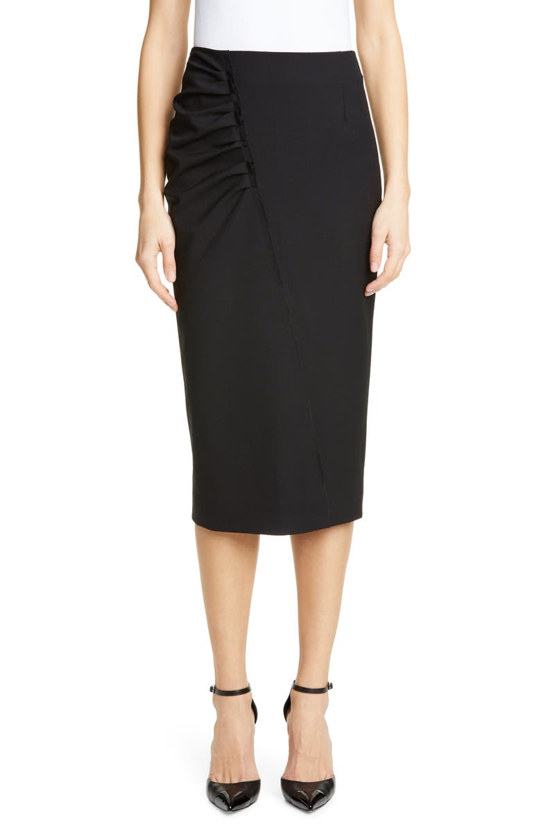 Jason Wu Collection Stretch Wool Suiting Skirt, Main, color,