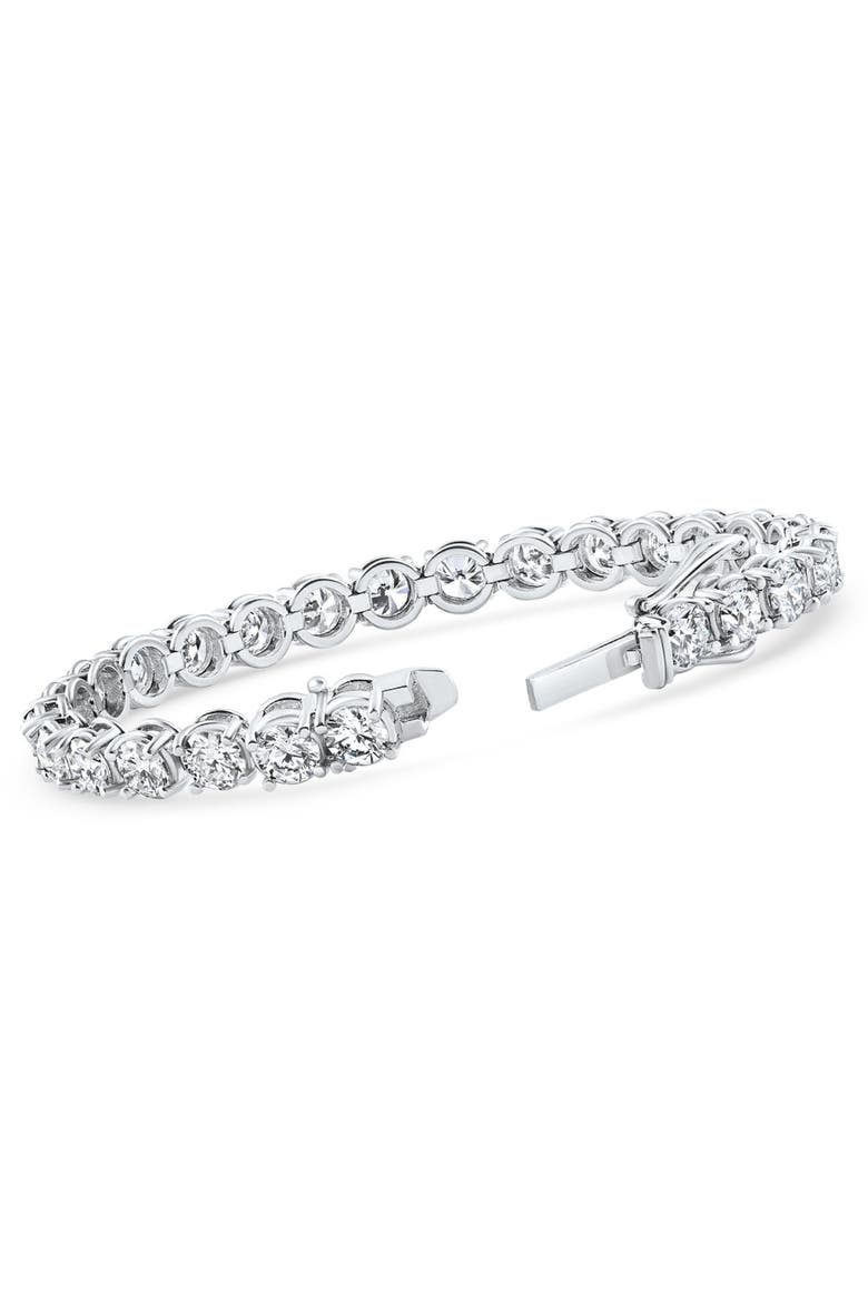 19.00Ct Diamond 21 Gram Tennis Bracelet 14k Gold 7" Lab Grown, Alternate, color, 14k White Gold