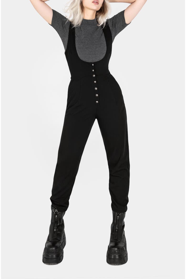Alicia Tailored Suspender Jumpsuit, Alternate, color, Black