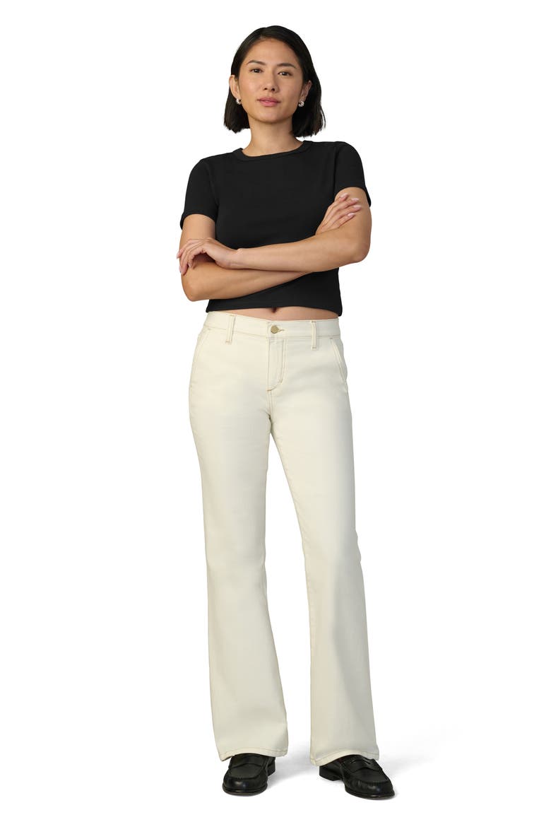 The Provocateur Bootcut Jeans, Alternate, color, MILK