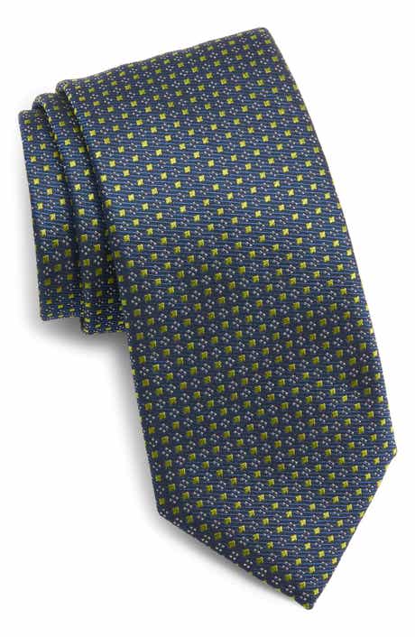 BOSS Floral Silk Blend Jacquard Tie