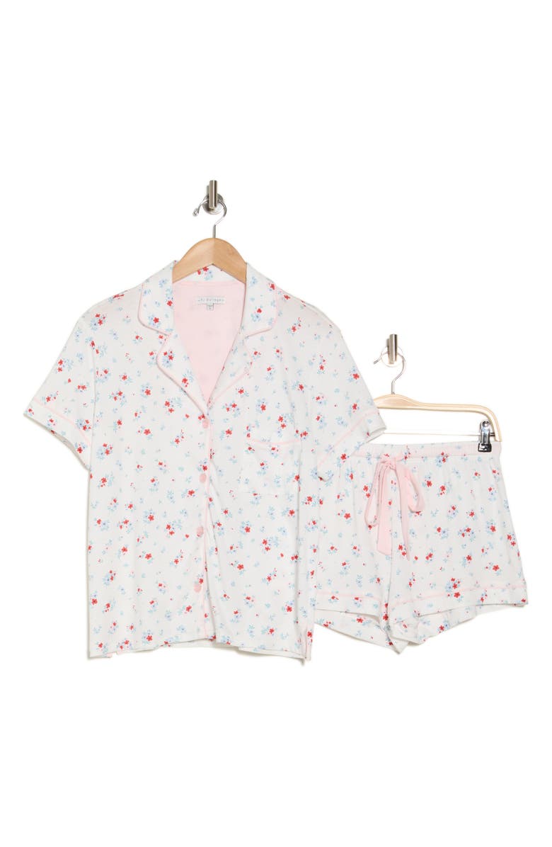 PJ Salvage Notch Collar Short Sleeve Shirt & Shorts Pajamas, Alternate, color,
