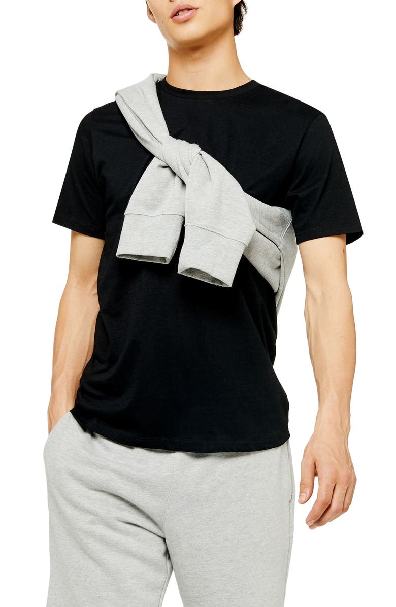 Topman 2-Pack Classic Fit Crewneck T-Shirts, Main, color,