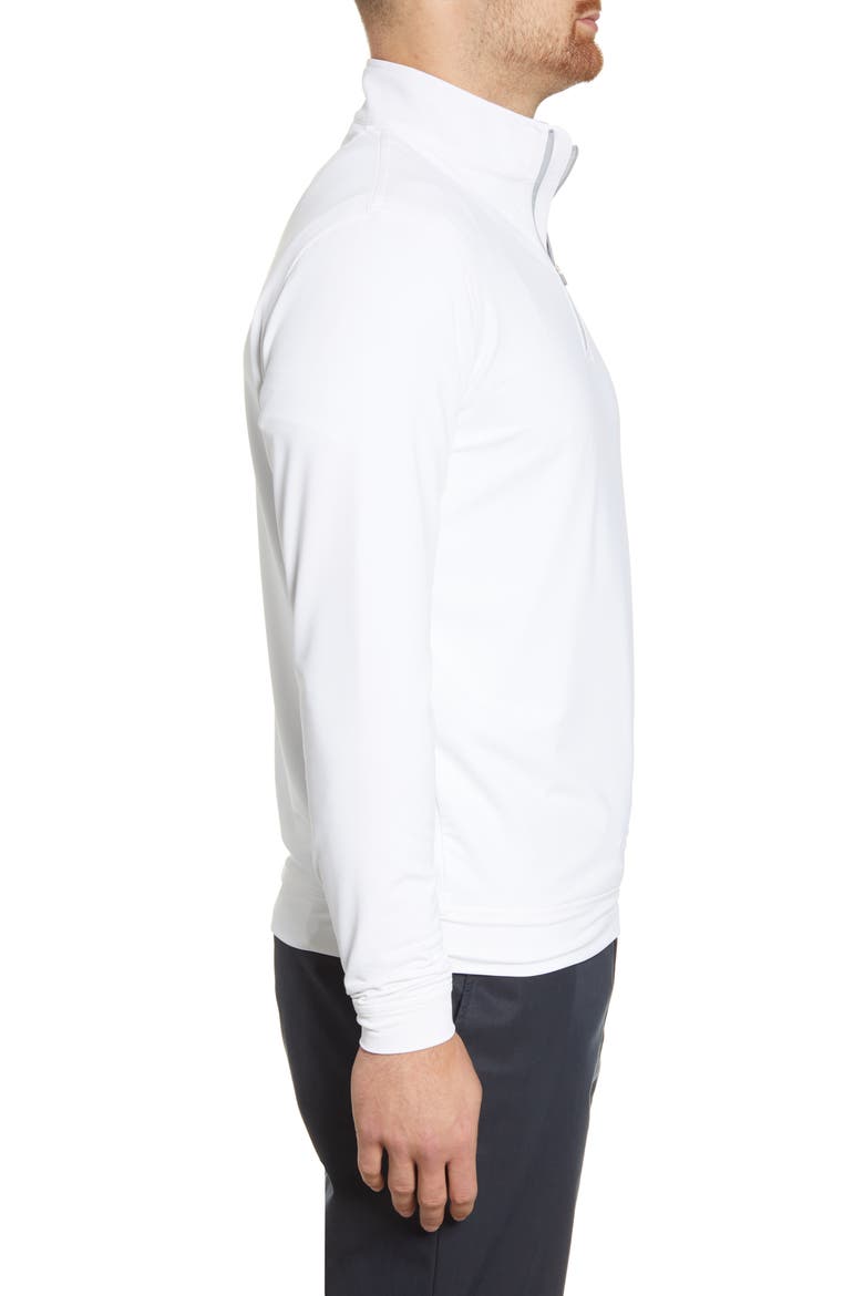 Perth Performance Quarter Zip Sweatshirt, Alternate, color, WHITE