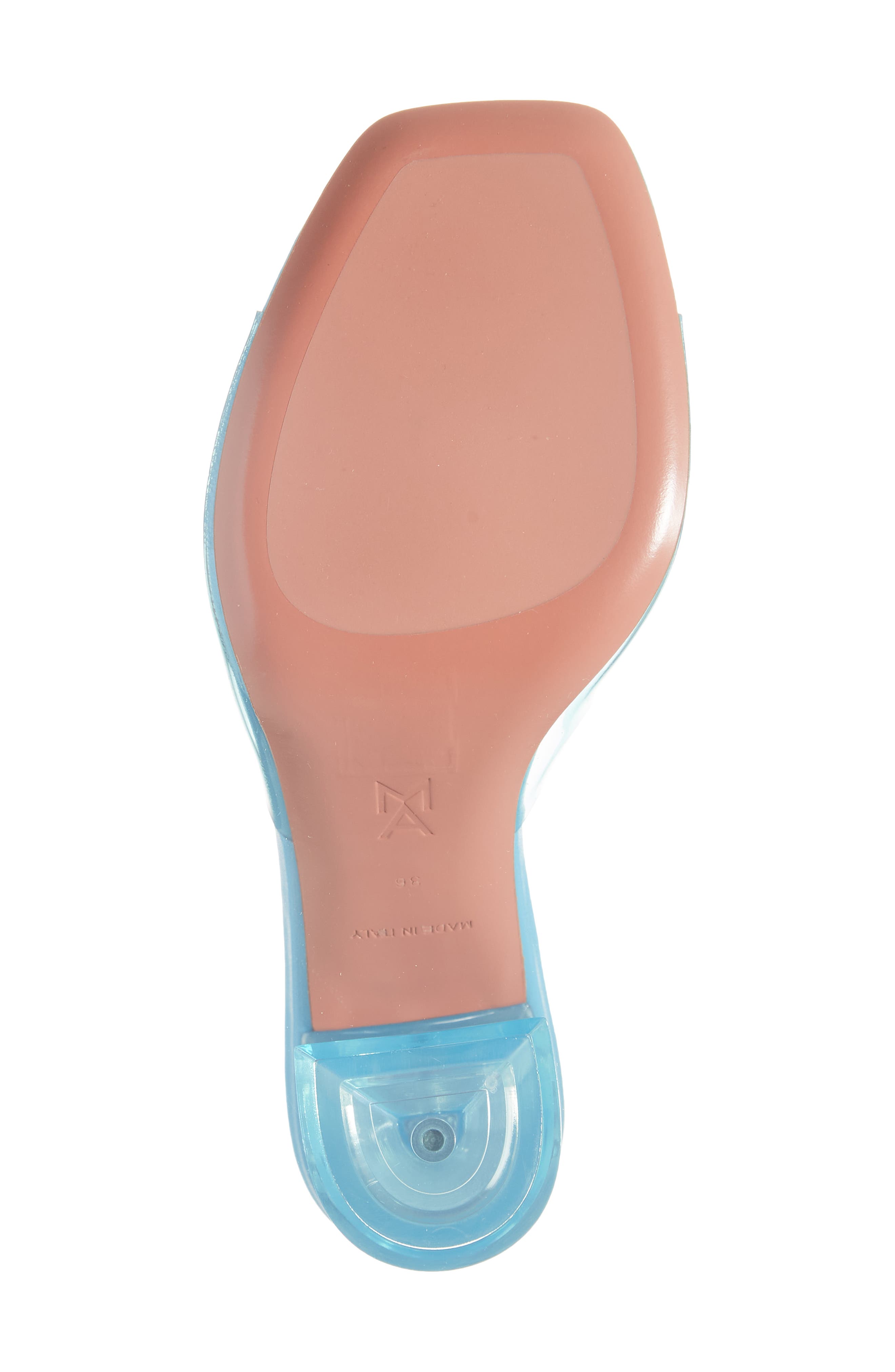 Amina Muaddi Lupita Clear Sandal, Alternate, color, 
