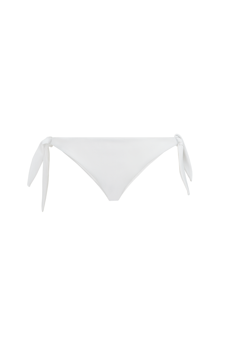 Techno jersey bikini bottoms with monili, Alternate, color, White
