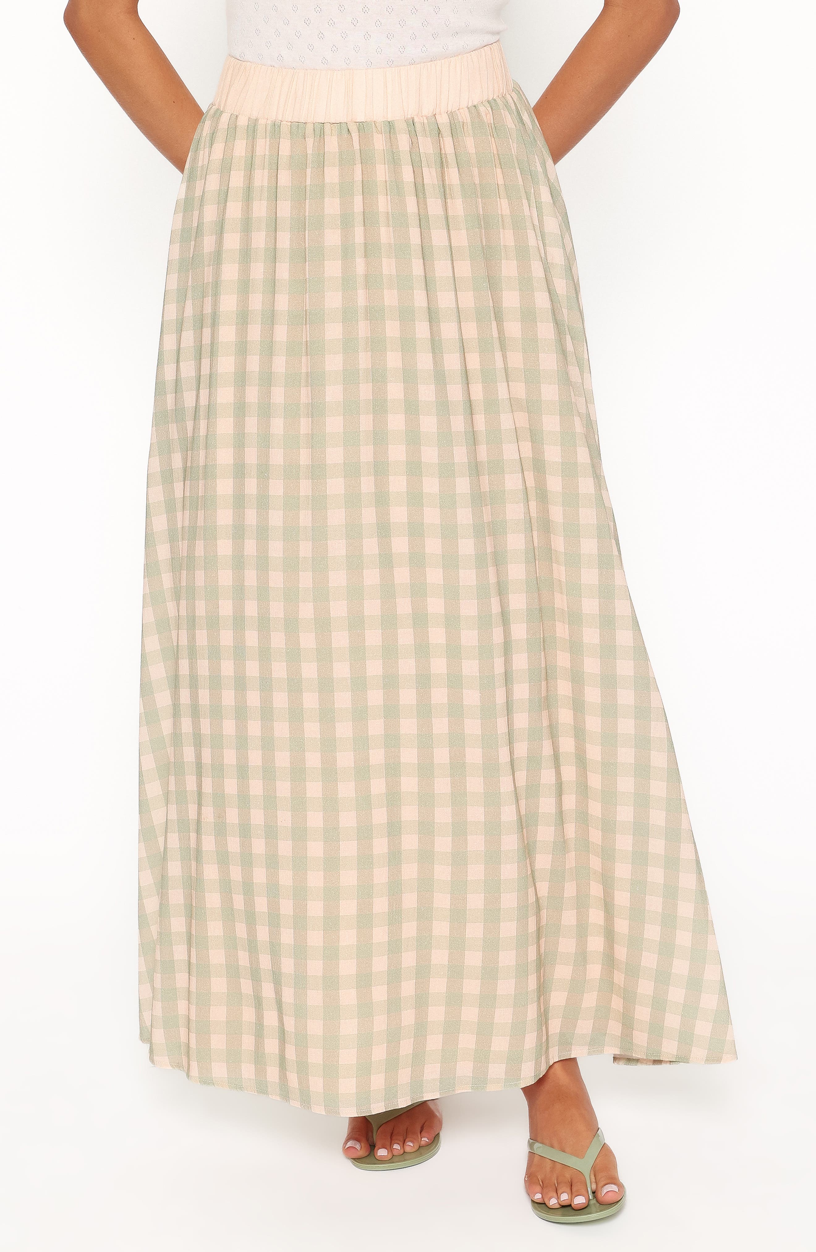 selected GREEN/ PINK GINGHAM