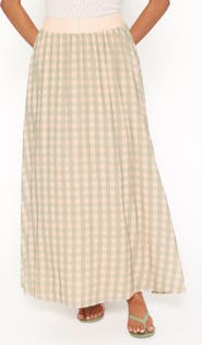 Petal & Pup Daroda Gingham Midi Circle Skirt