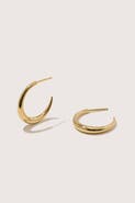 Otiumberg 14kt Gold Vermeil Graduated Hoops