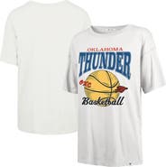 '47 Women's '47  White Oklahoma City Thunder City Edition Down Court Sadie T-Shirt