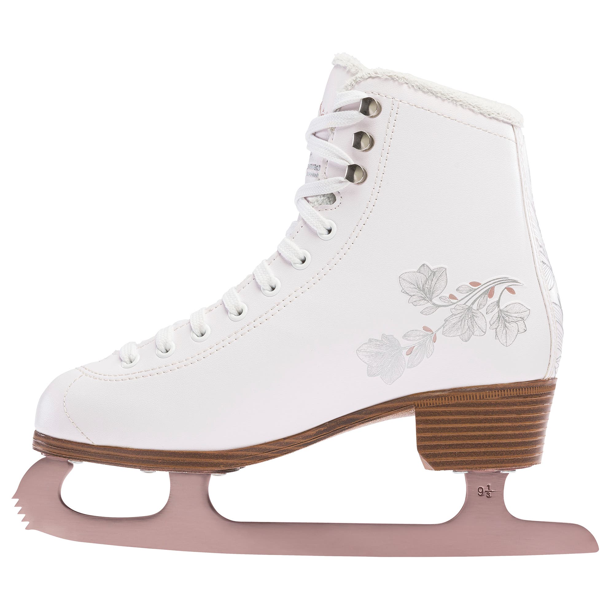 Rollerblade Bladerunner by Bladerunner Diva Womens Figure Skates, Alternate, color, White/Rose Gold