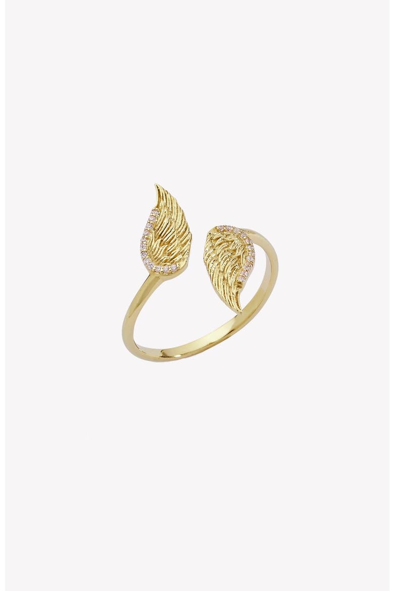 Divine Wings Ring, Alternate, color, 18k Gold Plated