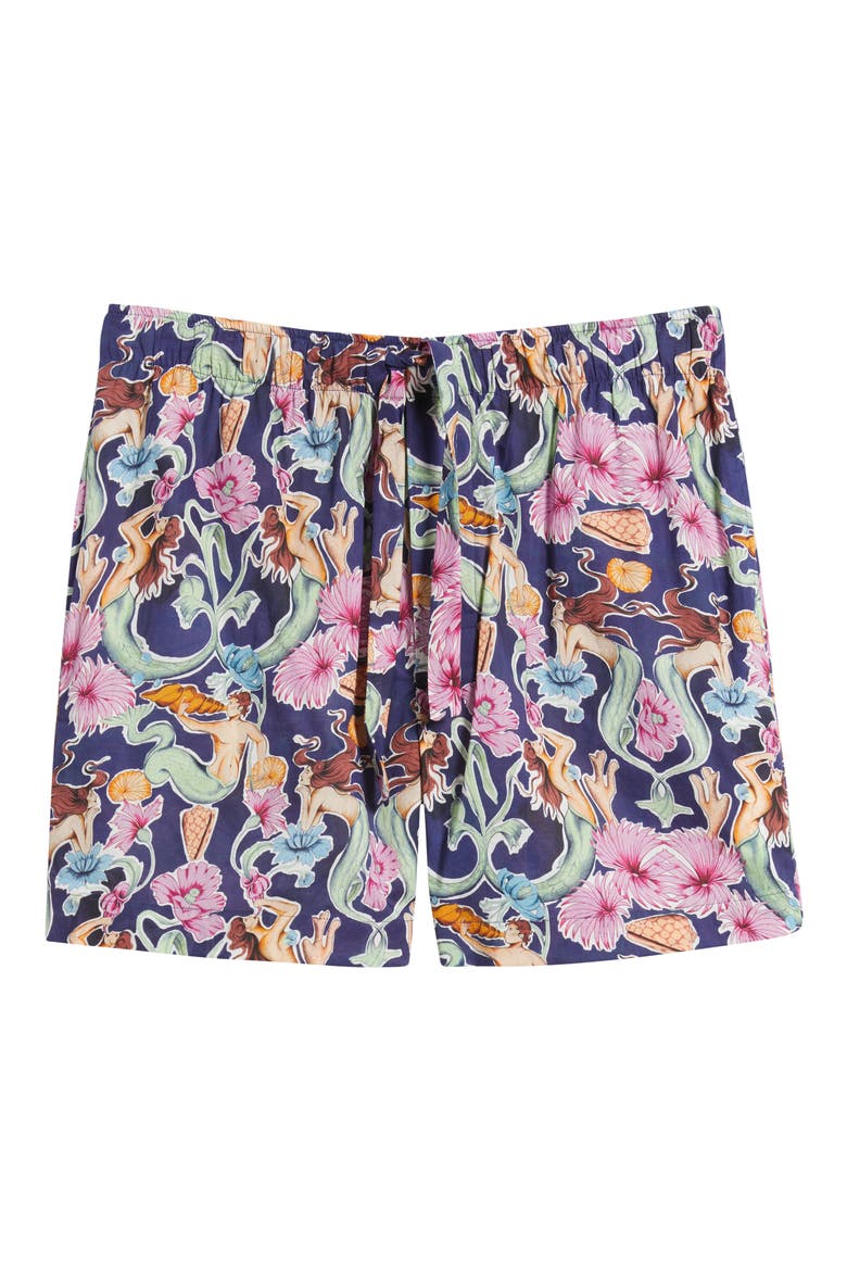 Ben Calypso Pajama Shorts, Alternate, color, BLUE