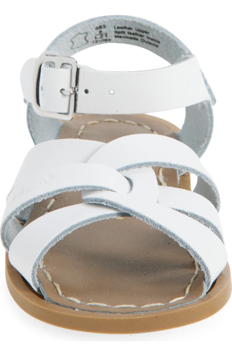Salt Water Sandals by Hoy Kids' Salt Water Ankle Strap Sandal, Alternate, color, White