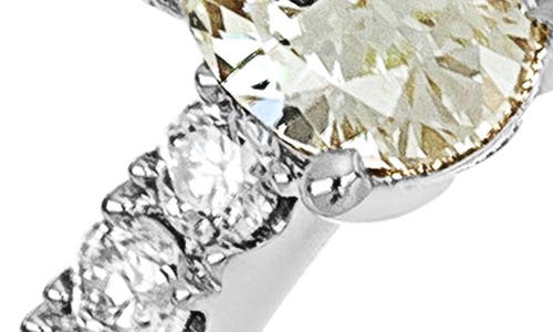 Carriere Jewelry Carrière Jewelry Oval Center Diamond Cuff Ring In 14k White Gold