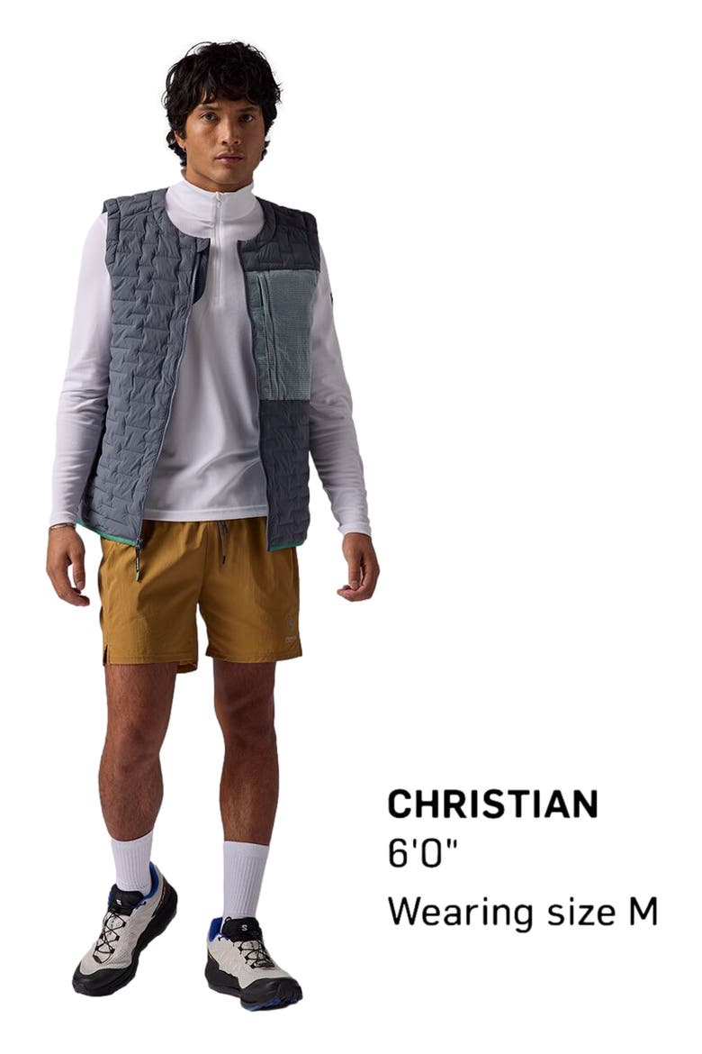 Peale Primaloft Stitch-Free Baffle Stretch Vest - Men's, Alternate, color, Turbulence