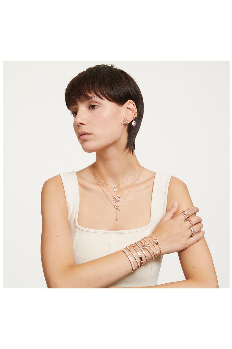 Re Matrix Tennis Bracelet, Alternate, color, ROSE GOLD