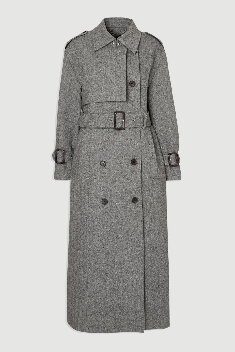 Herringbone Tailored Maxi Coat - image 2