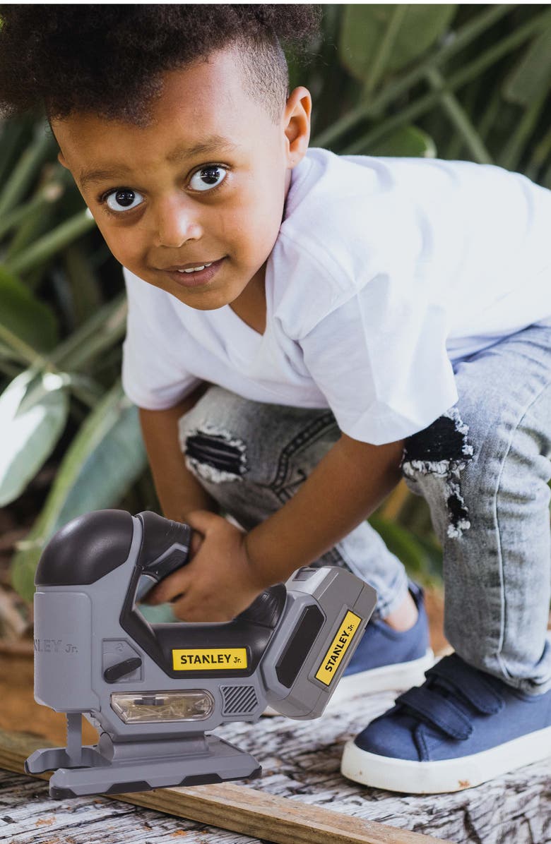 Stanley Jr. Pretend Play Battery Operated Jigsaw, Alternate, color, Yellow & Black