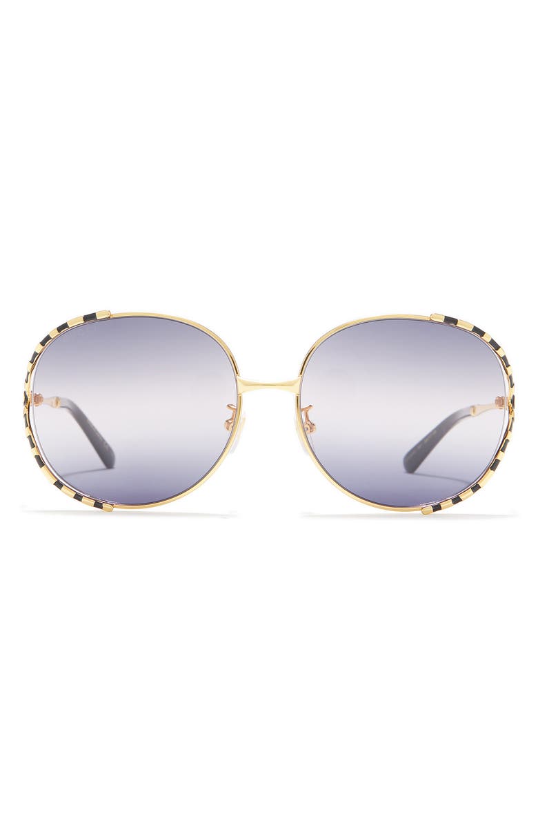 Gucci 59mm Round Sunglasses, Main, color,