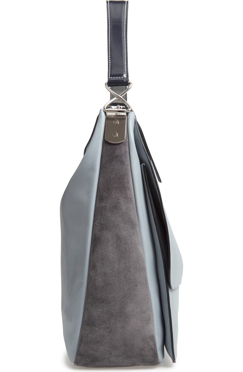 JW Anderson Disc Leather Hobo Bag, Alternate, color,