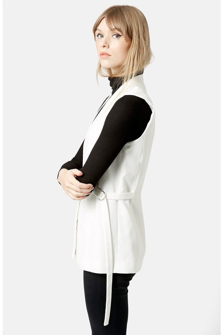 D-Ring Belt Vest, Main, color, CREAM