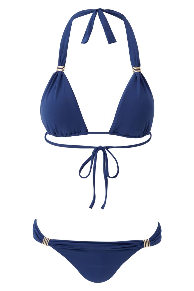Grenada Halter Bikini Top, Alternate, color, MARINE