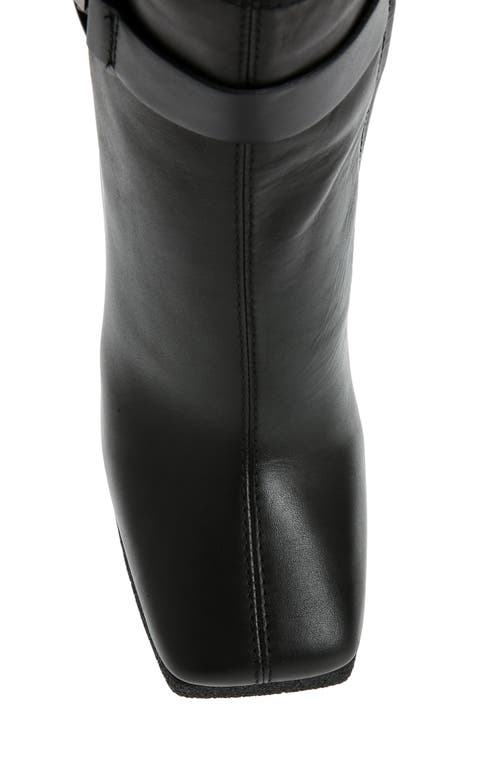 Dkny Zana Square Toe Platform Bootie In Black