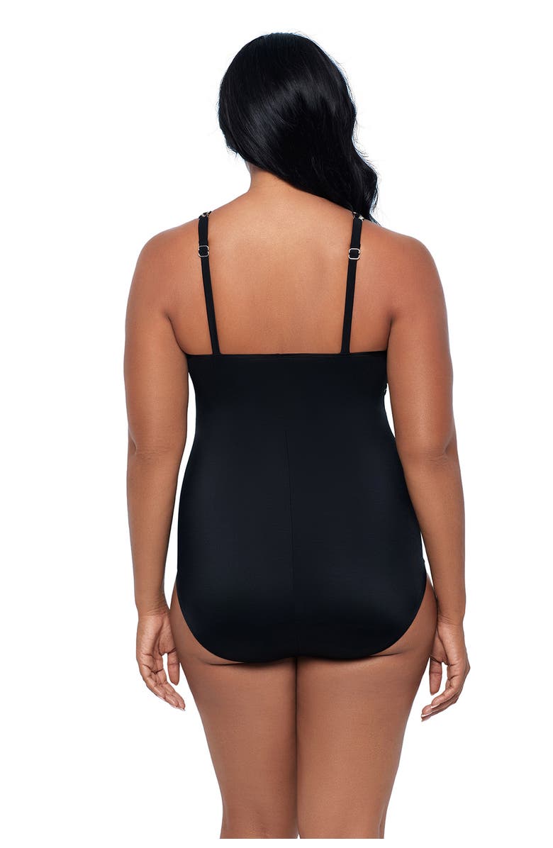 Trimshaper Vera Side-Tie One-Piece Control Swimsuit, Alternate, color, Leopard In The Mist