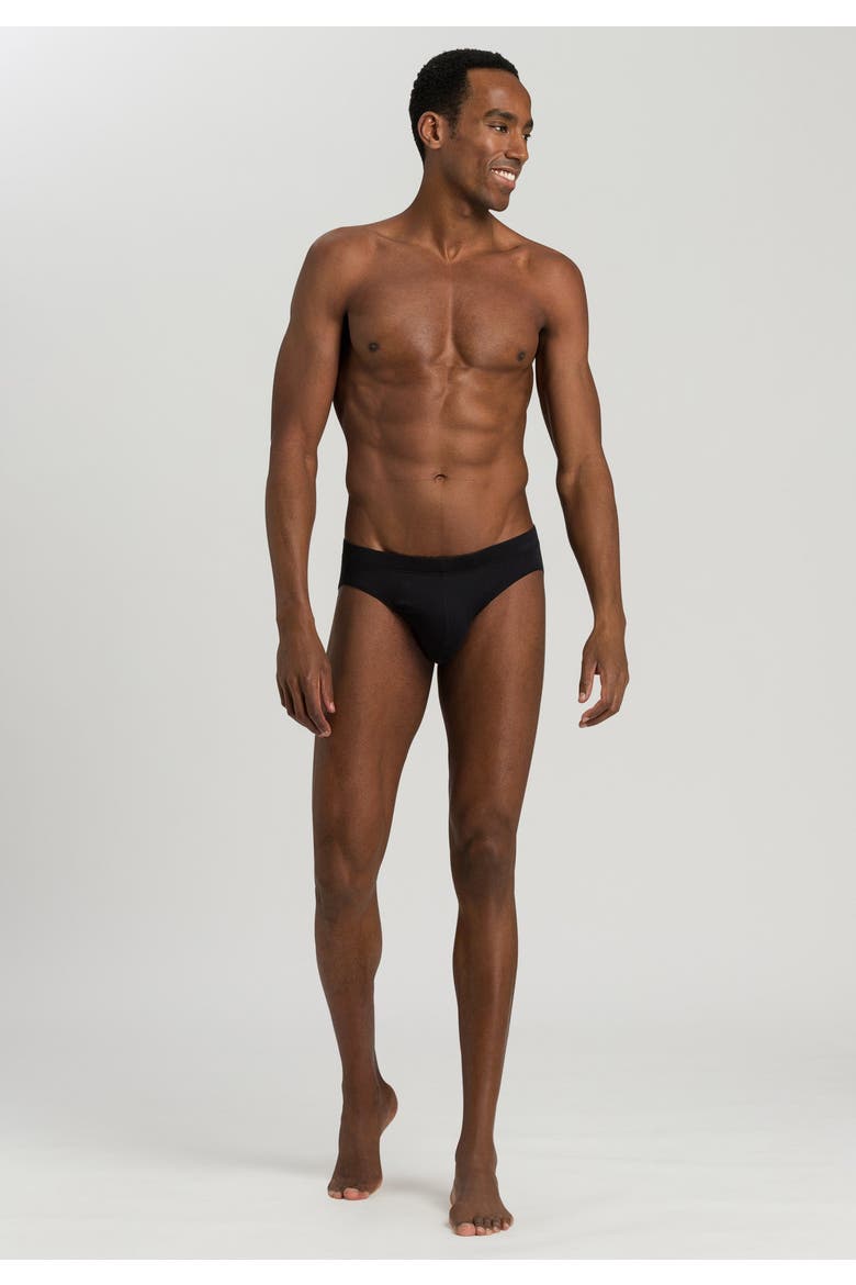 Sea Island Cotton Cotton Brief, Alternate, color, Black