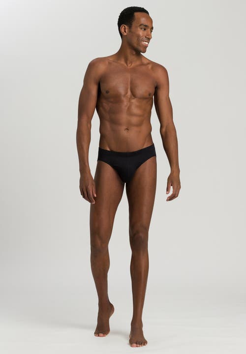 Hanro Sea Island Cotton Brief In Black