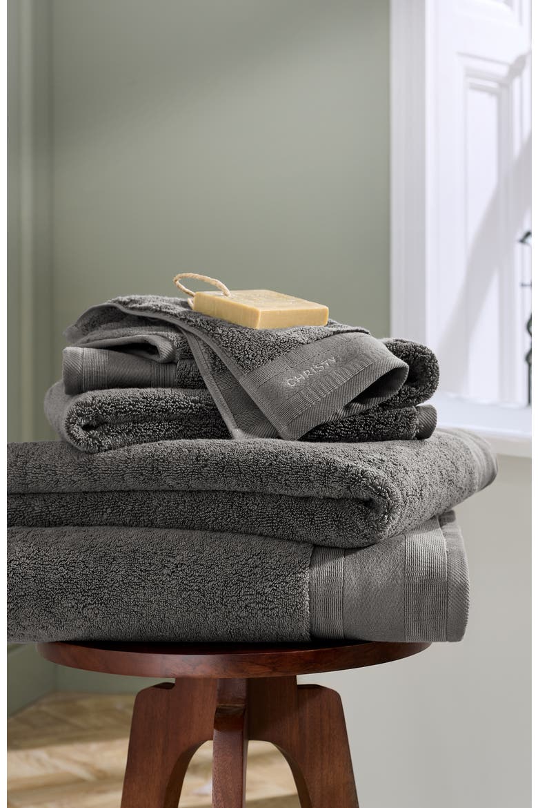 Signature Luxury 100% Cotton Bath Towels, Alternate, color, Charcoal