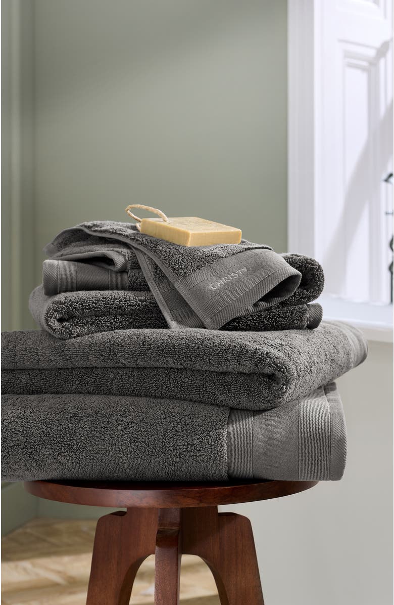 CHRISTY Signature Luxury 100% Turkish Cotton 8 Piece Towel Set, Alternate, color, Charcoal