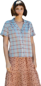 Ace & Jig Tasi Notched Collar Button-up Shirt