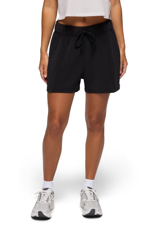 Prana Shea High Waist Drawstring Shorts In Black