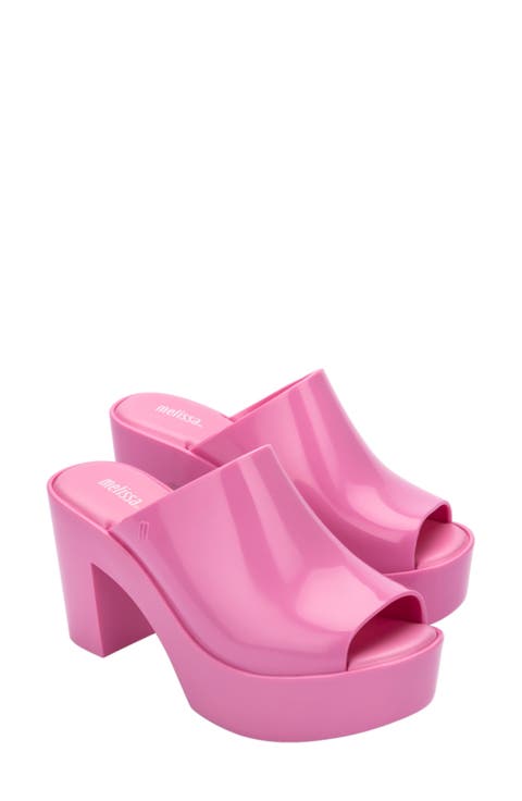 Open Toe Platform Mule (Women)