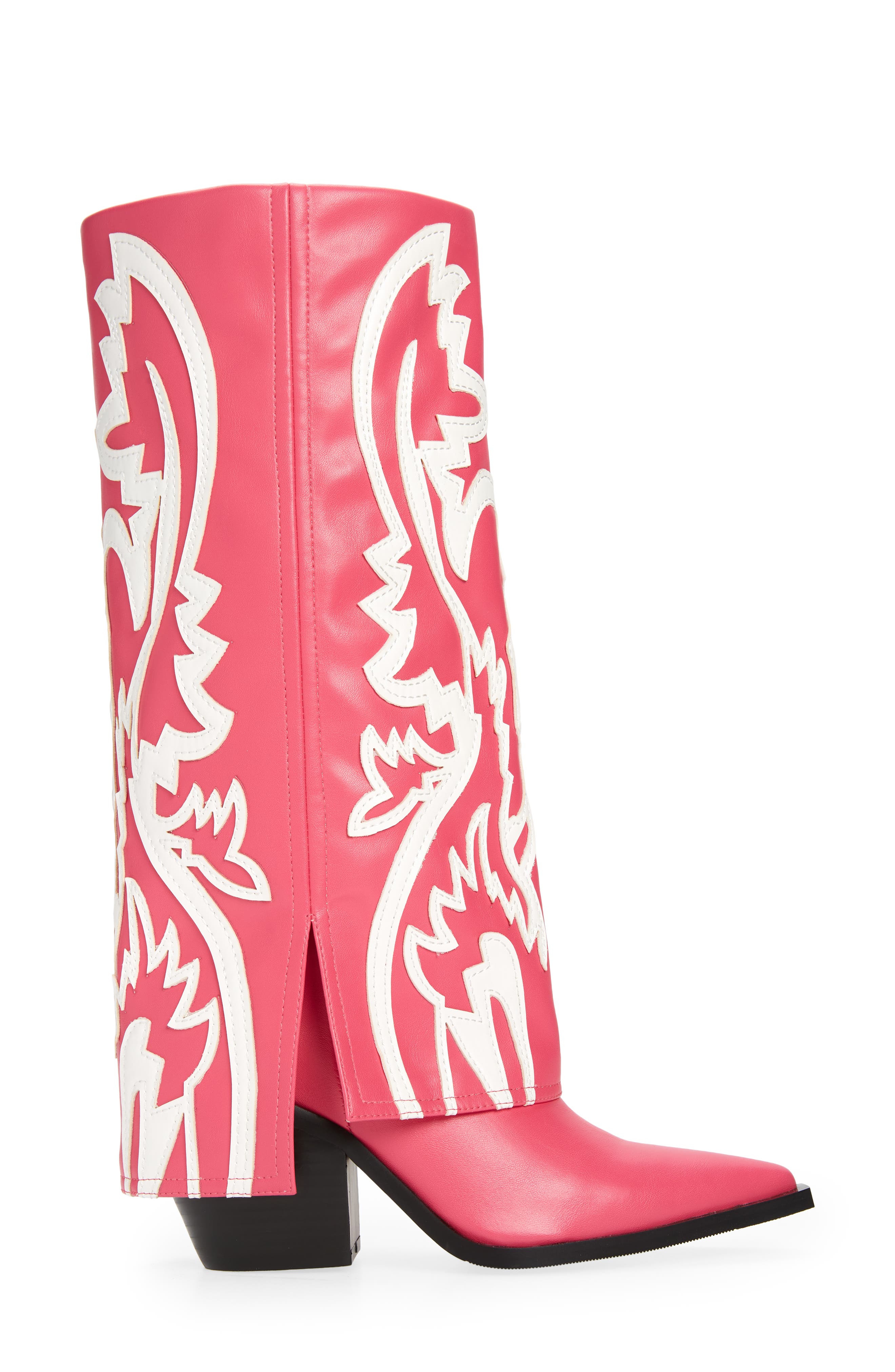 AZALEA WANG Simply Foldover Shaft Boot, Alternate, color, 