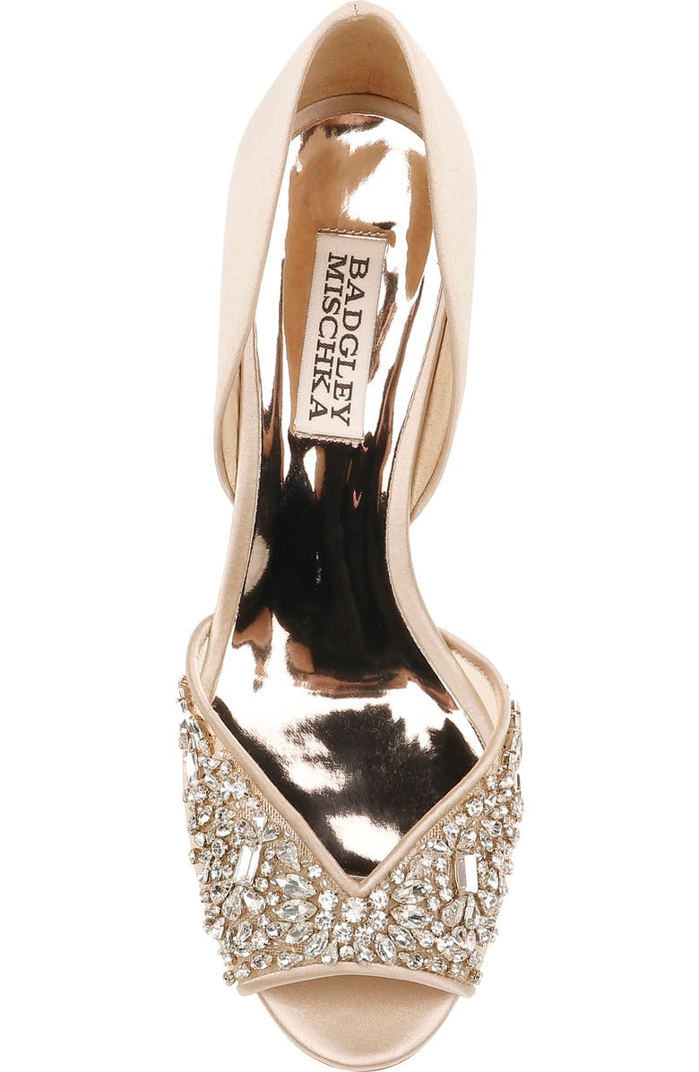 Badgley Mischka Collection Badgley Mischka Cashmere Crystal Embellished Wedge, Alternate, color,