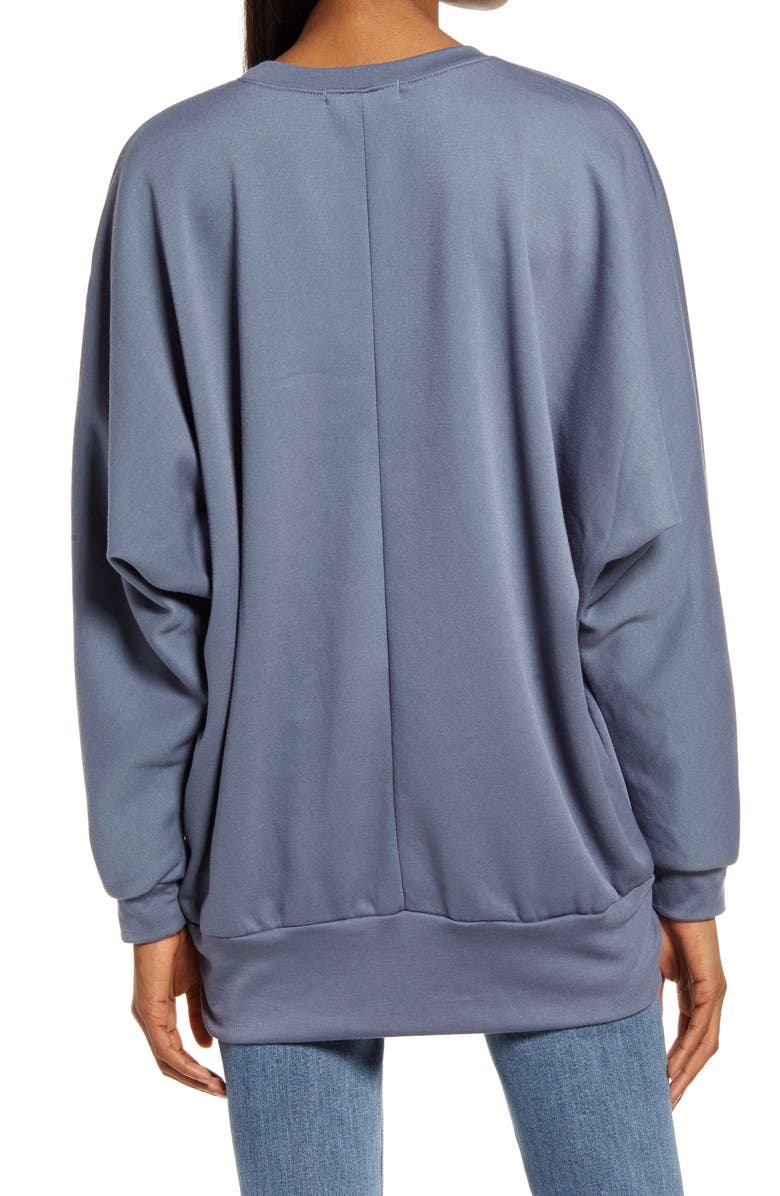 Treasure & Bond Crewneck Tunic Sweatshirt, Alternate, color,