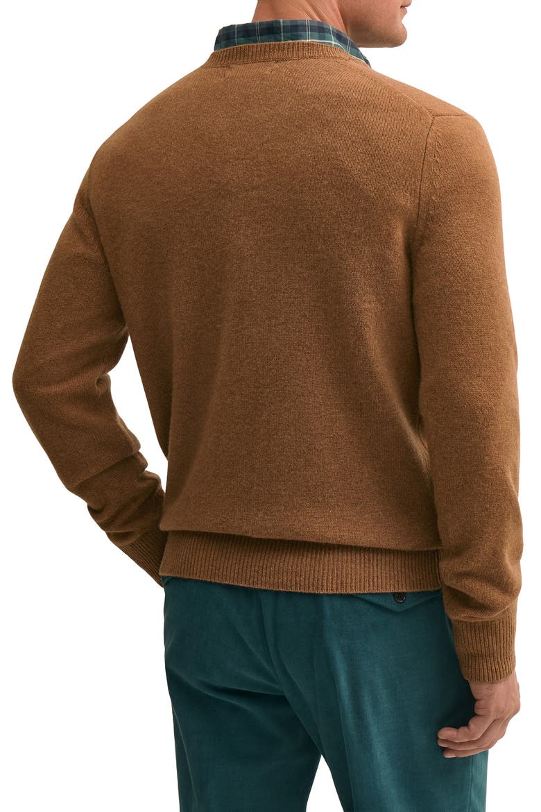 Mallard Intarsia Wool Sweater, Alternate, color, CAMELDUCKINTARSIA