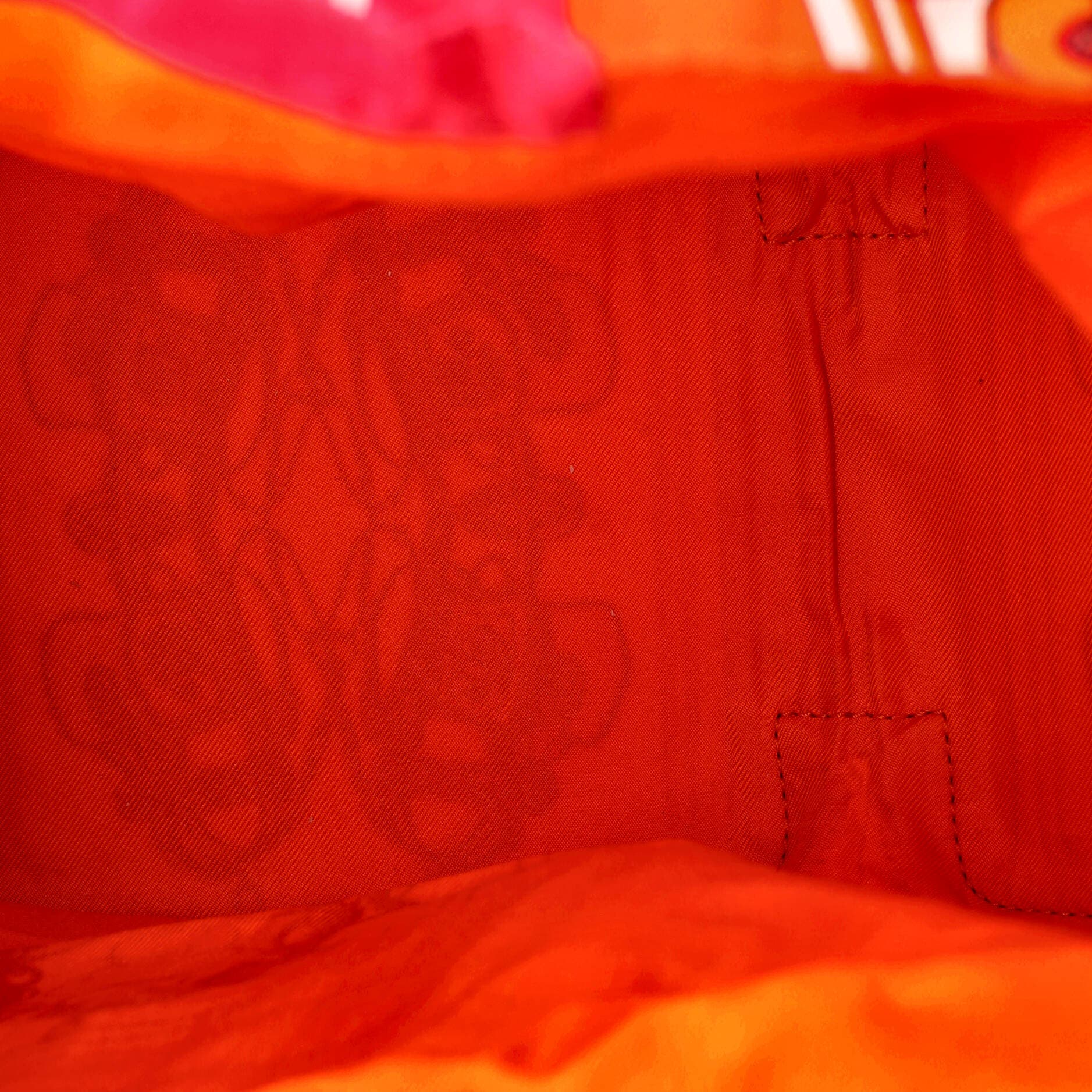 Pre-Owned Hermes Silky Pop Tote Printed Silk, Alternate, color, Rouge Vif