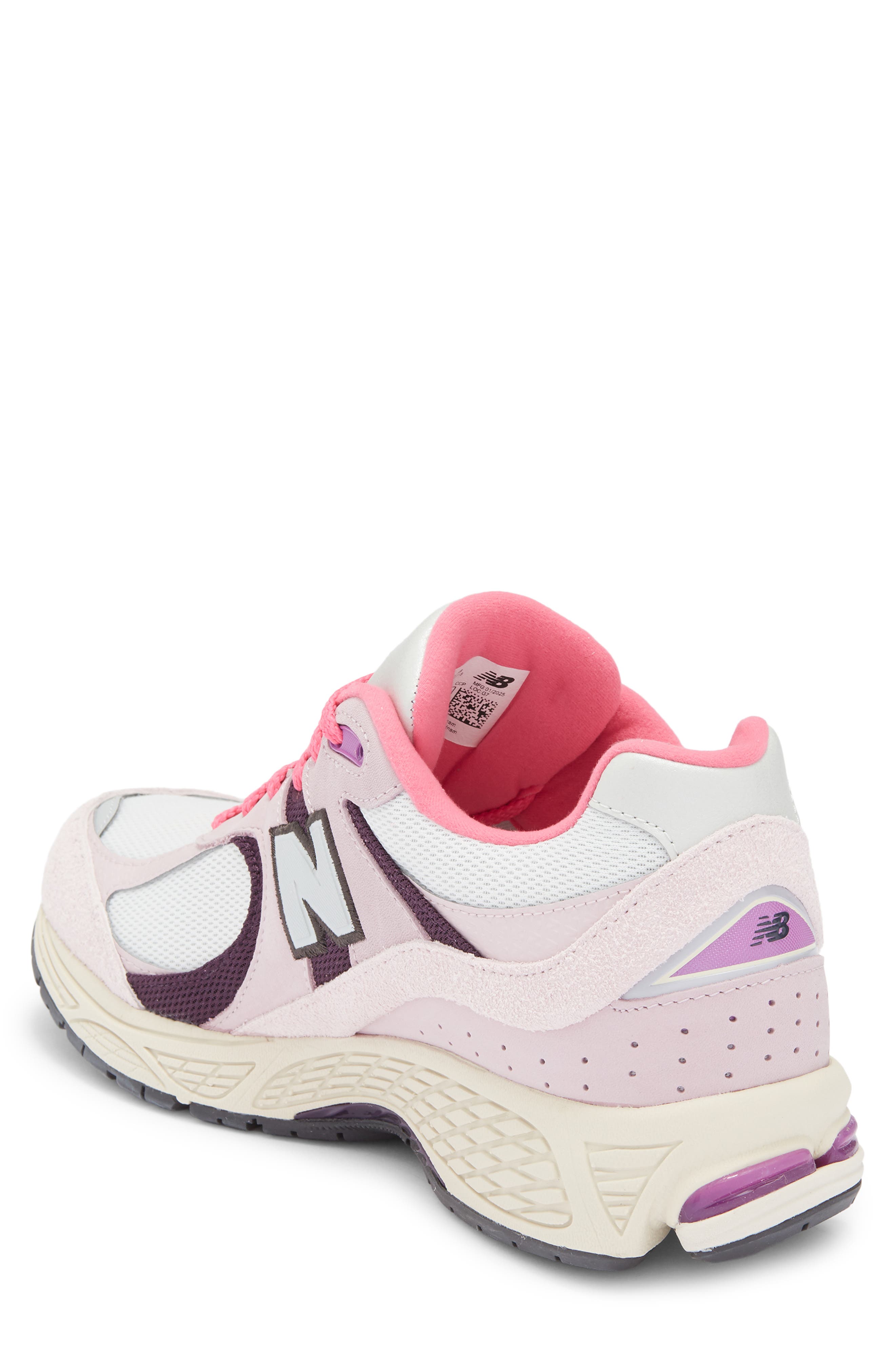 New Balance Gender Inclusive 2002R Sneaker, Alternate, color, Twilight Haze/ Passion Fruit