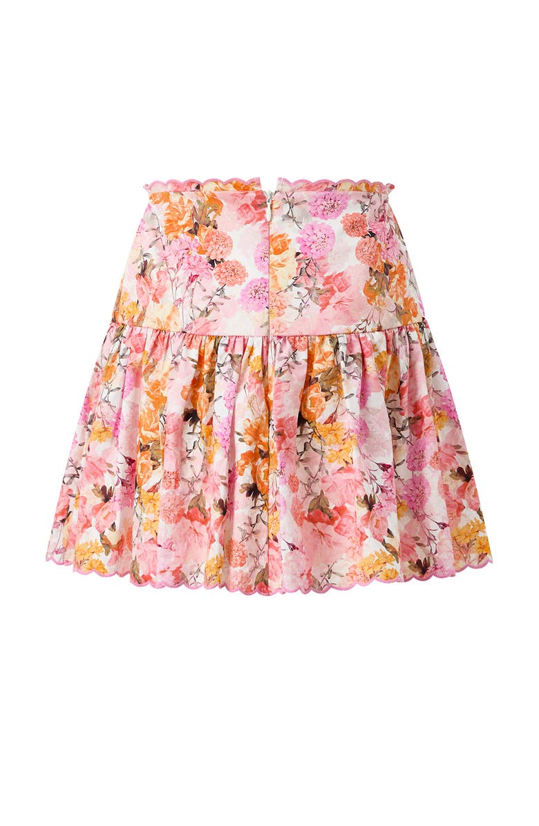 Marlo Kids Alessia Cotton Mini Skirt, Alternate, color, Floral