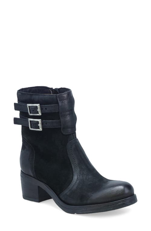 Miz Mooz Stellar Dual Buckle Bootie In Black