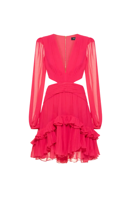 Patbo Deep-v Cutout Mini Dress In Pink