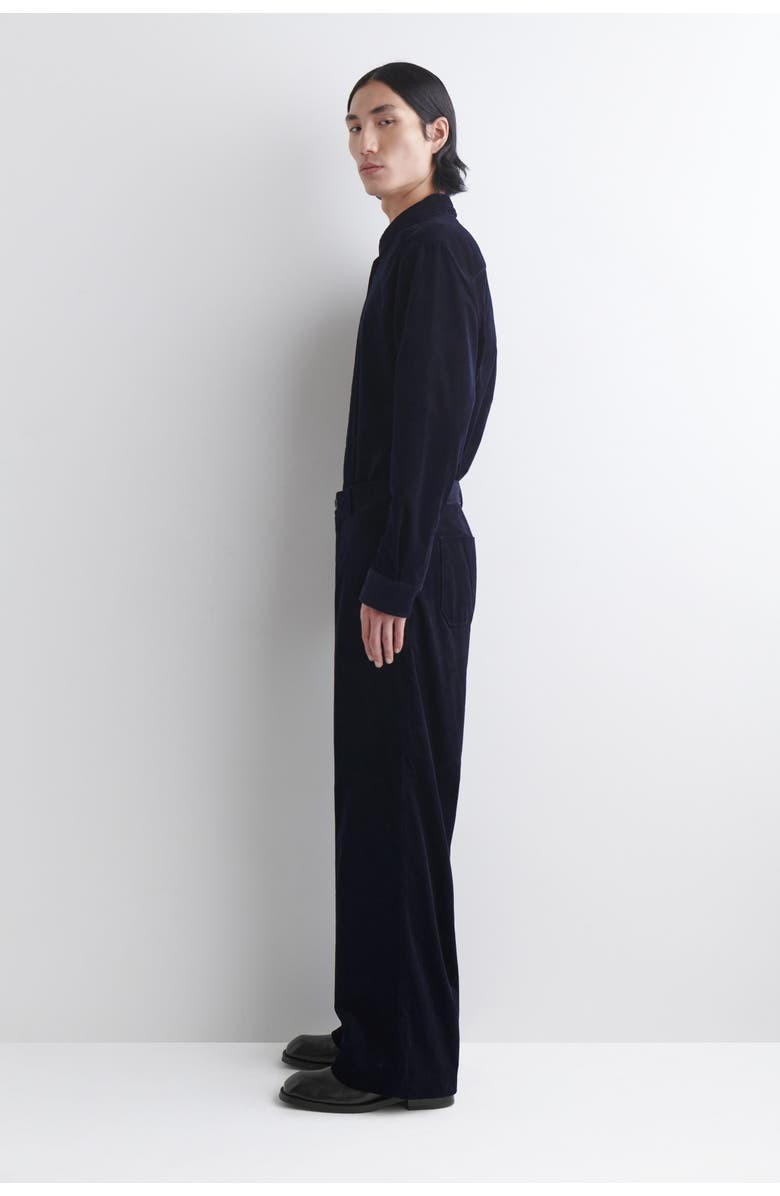 COS Corduroy Relaxed-fit Wide-leg Trousers, Alternate, color, Navy