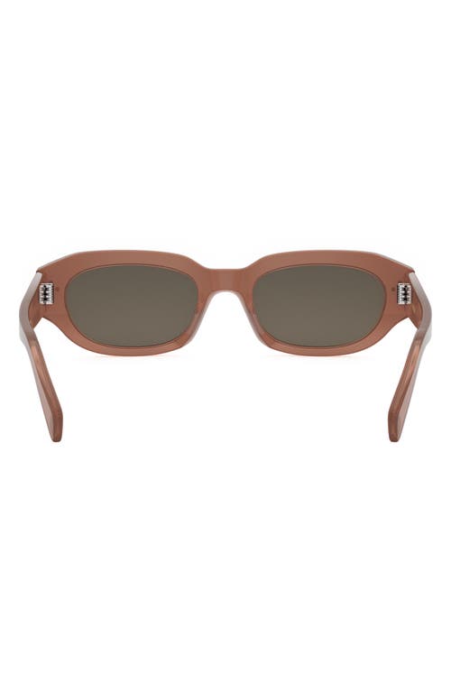 Celine Bold 3 Dots 54mm Geometric Sunglasses In Orange/other/brown